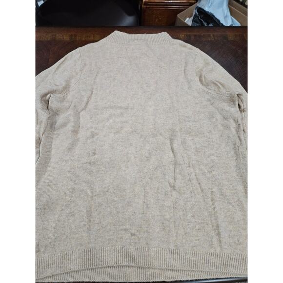 Chico's Cashmere Wool Blend Embroidered CheetahTan Sweater Sz 2 L Animal Print - Picture 7 of 7